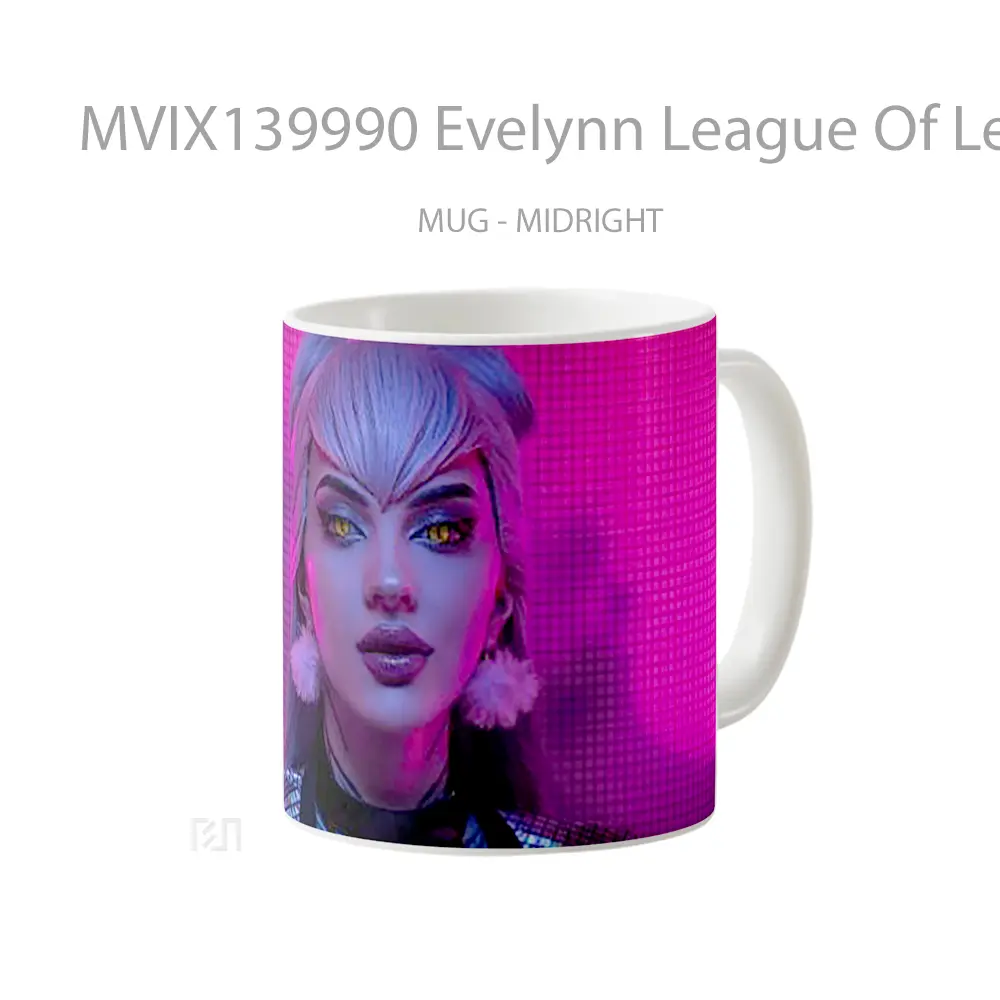 Mug Evelynn League Of Legends Cosplay Cangkir Gamer - All-side / Desain