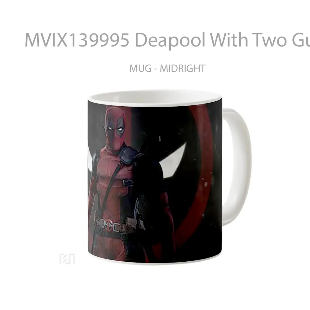 Mug Deapool With Two Guns Gelas Keramik Unik - All-side / Desain