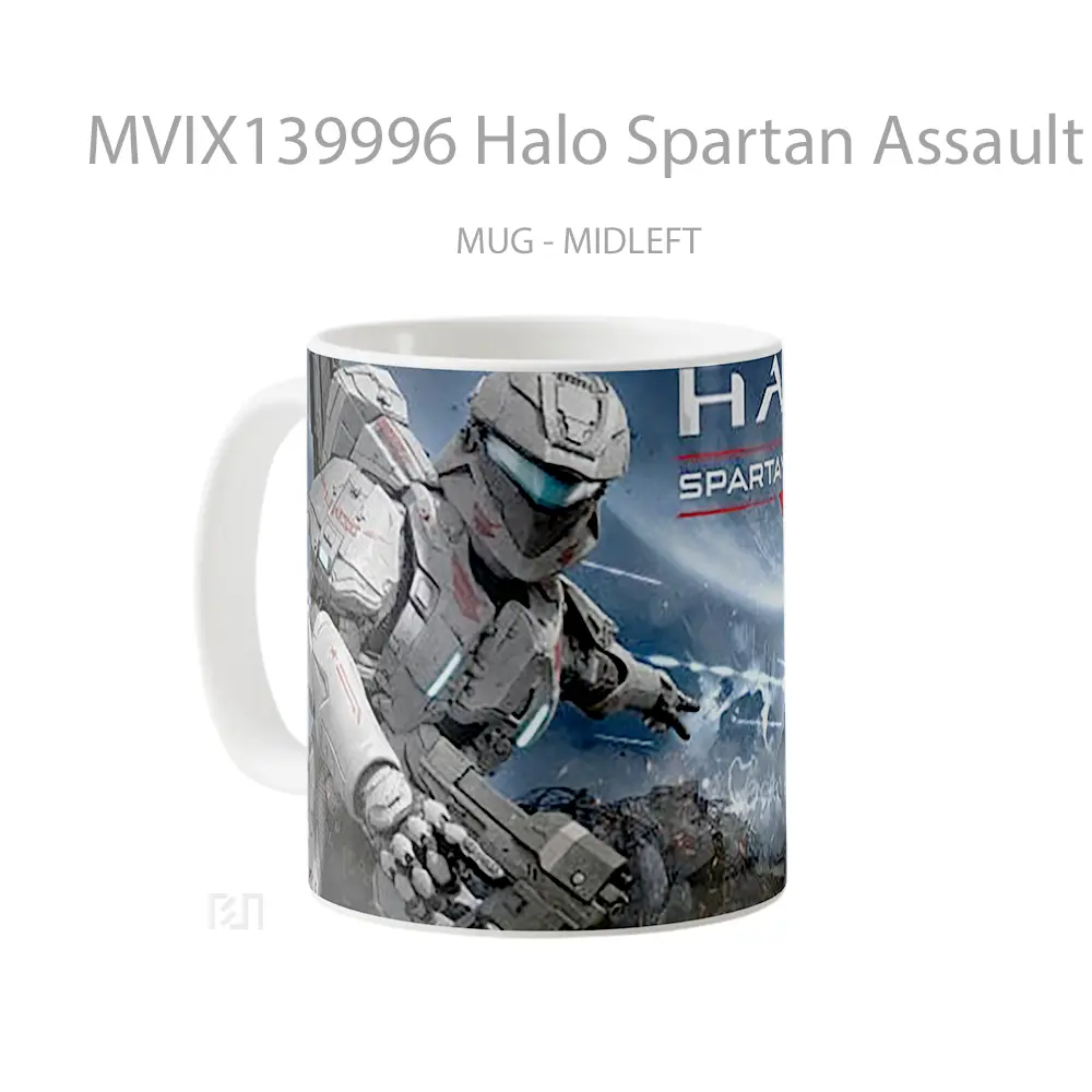 Mug Halo Spartan Assault Cangkir Gamer - All-side / Desain