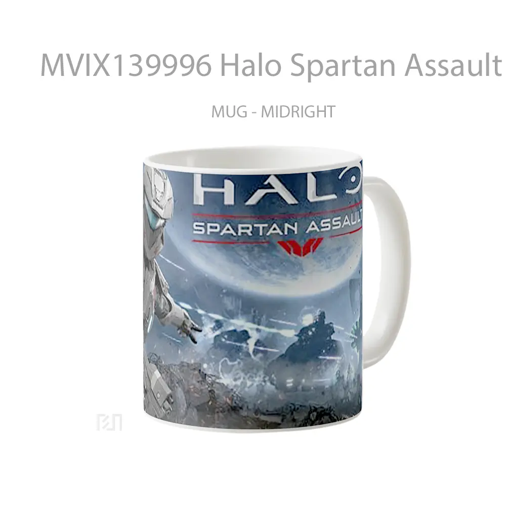 Mug Halo Spartan Assault Cangkir Gamer - All-side / Desain