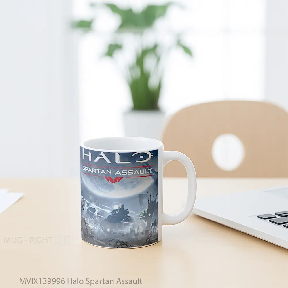 Mug Halo Spartan Assault Cangkir Gamer - All-side / Desain