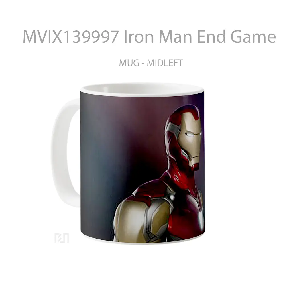 Mug Iron Man End Game Gelas Superhero - All-side / Desain