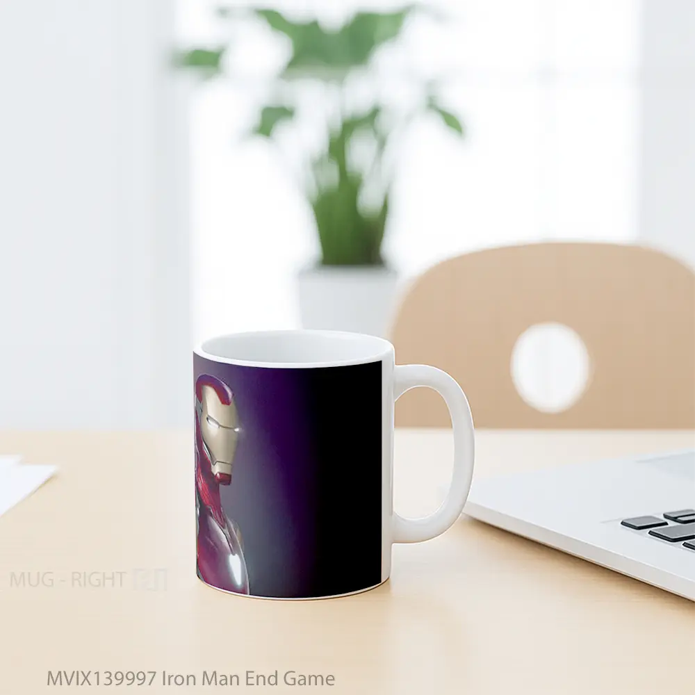 Mug Iron Man End Game Gelas Superhero - All-side / Desain
