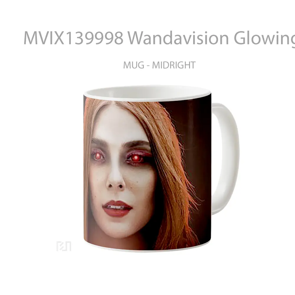 Mug Wandavision Glowing Eyes Gelas Keramik Unik - All-side / Desain
