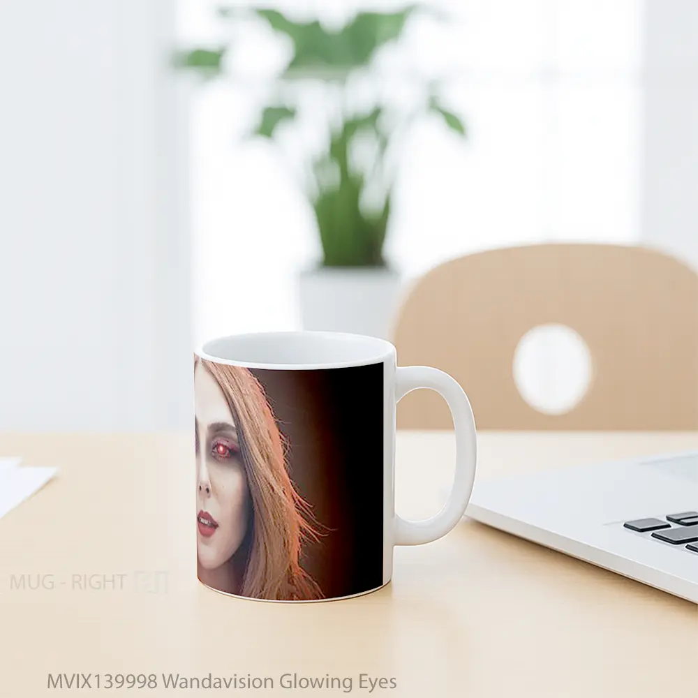 Mug Wandavision Glowing Eyes Gelas Keramik Unik - All-side / Desain