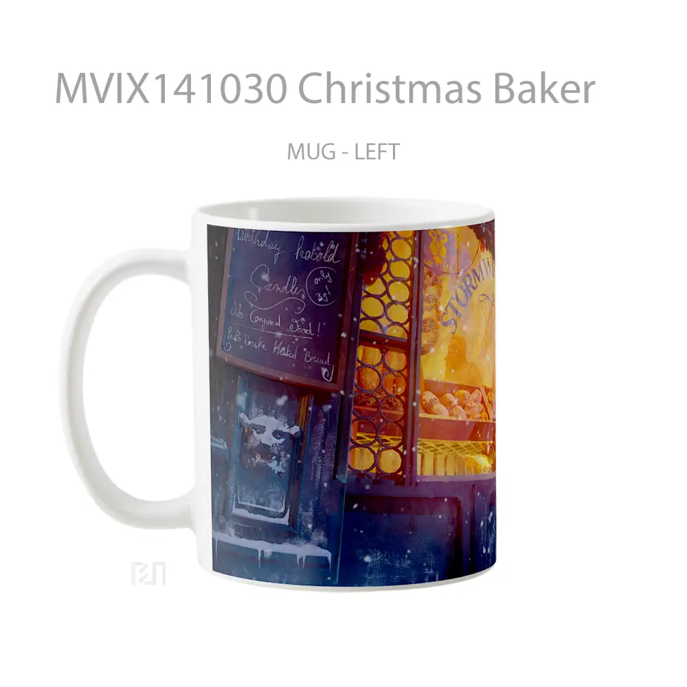 Mug Christmas Baker Gelas Keramik Unik - All-side / Desain