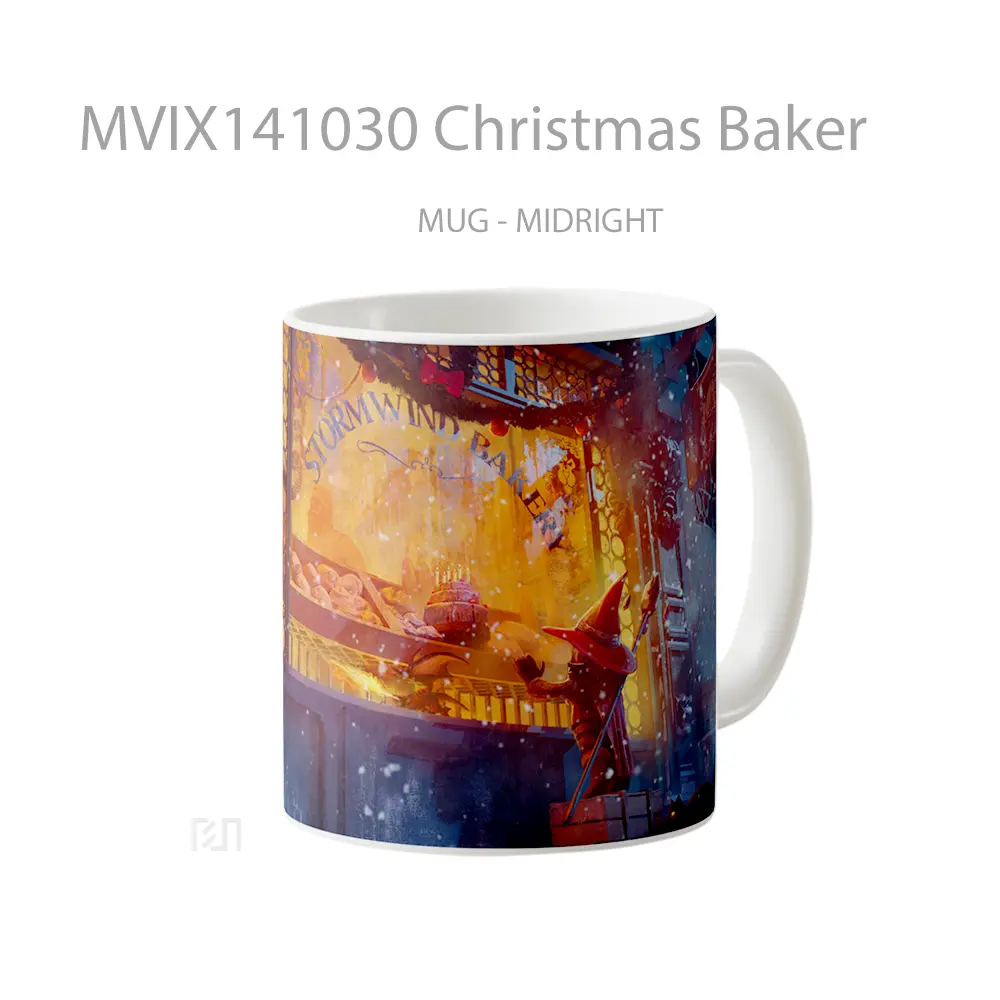Mug Christmas Baker Gelas Keramik Unik - All-side / Desain