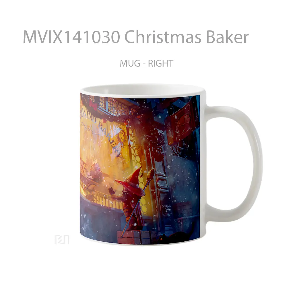 Mug Christmas Baker Gelas Keramik Unik - All-side / Desain