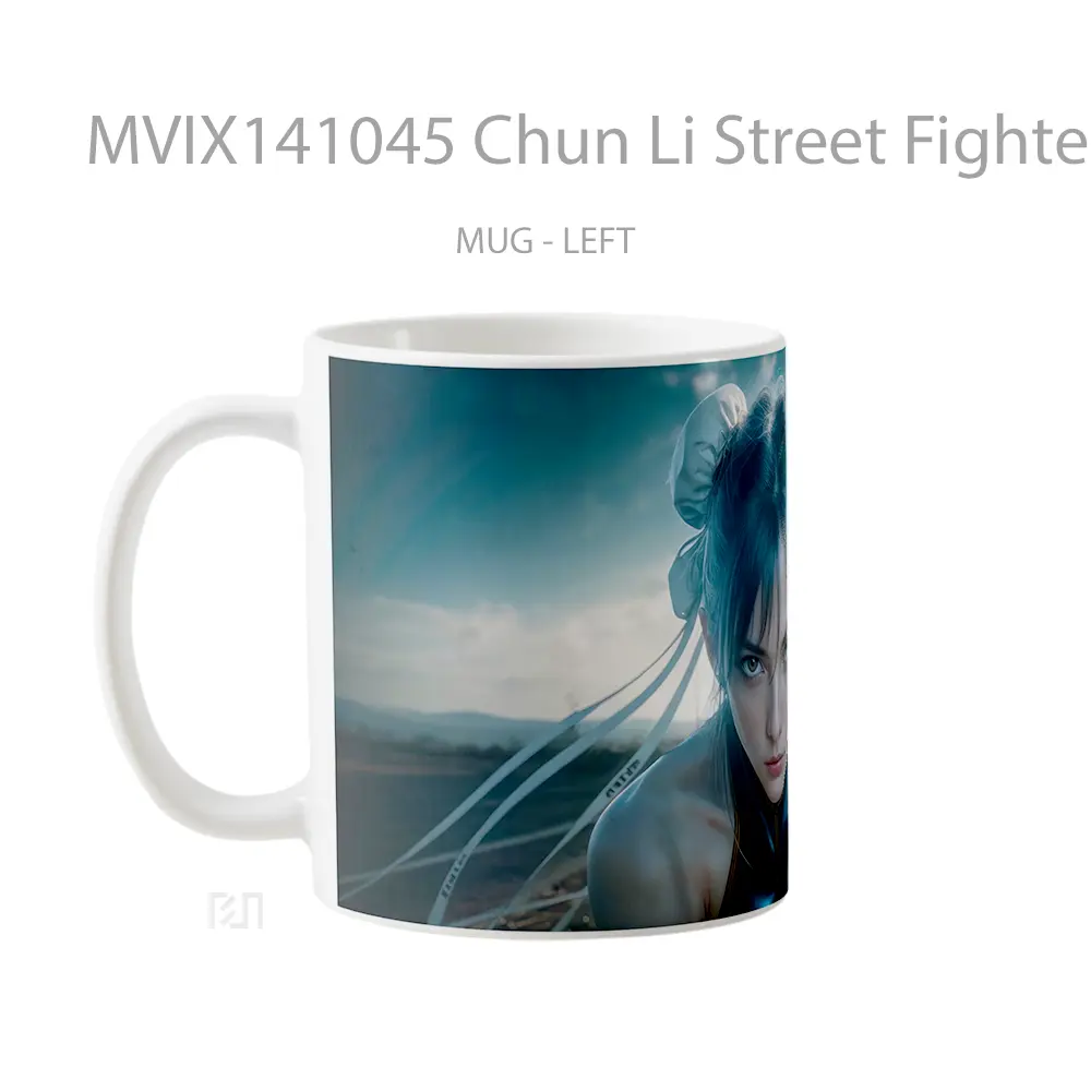 Mug Chun Li Street Fighter Gelas Keramik Unik - All-side / Desain