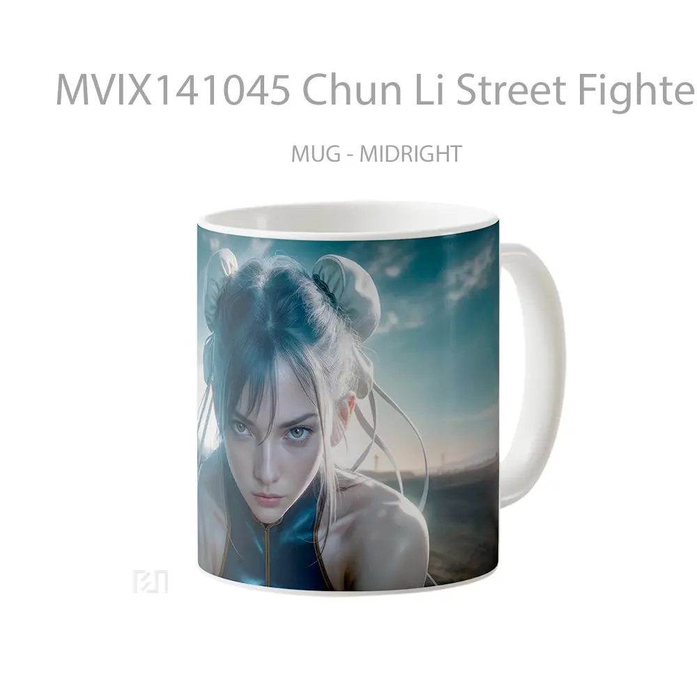 Mug Chun Li Street Fighter Gelas Keramik Unik - All-side / Desain