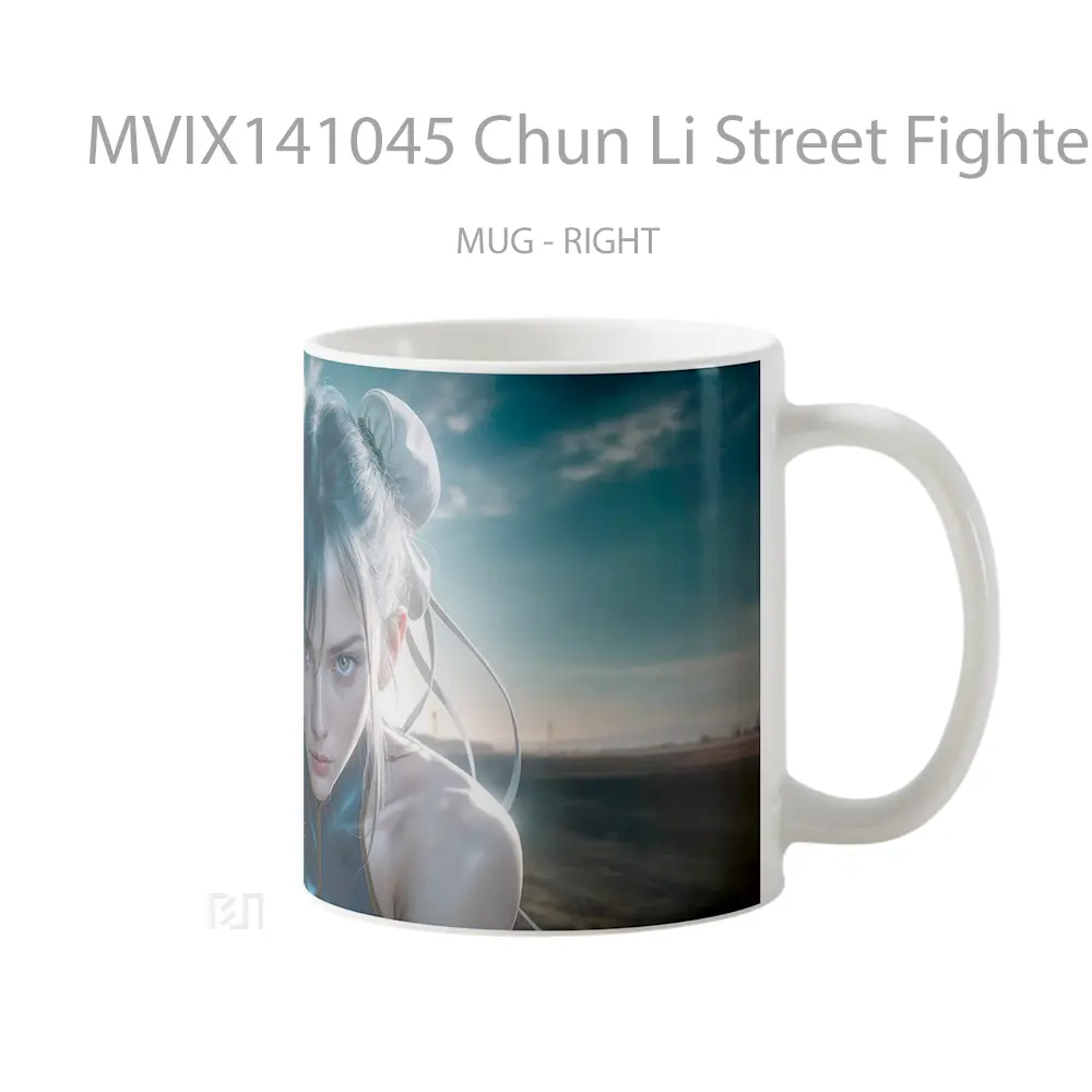 Mug Chun Li Street Fighter Gelas Keramik Unik - All-side / Desain