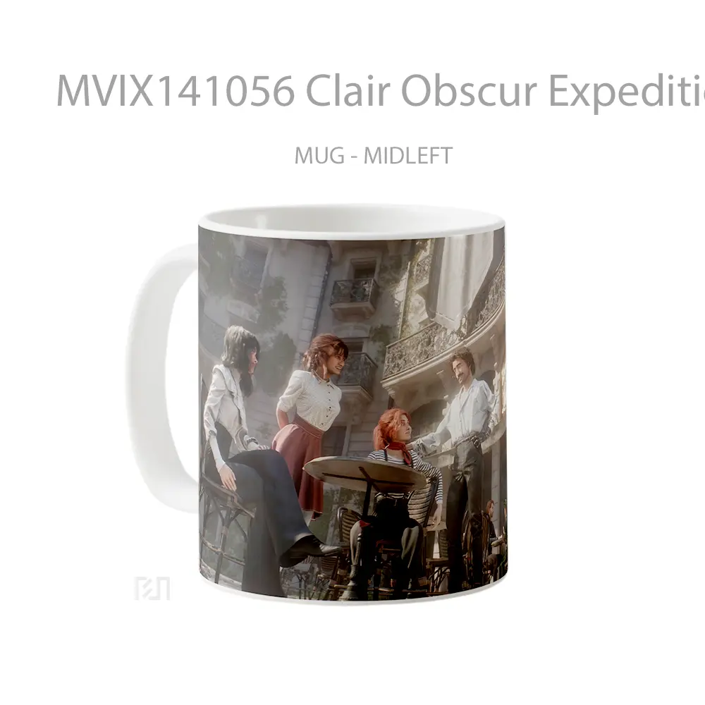 Mug Clair Obscur Expedition 33 Game Character Cangkir Gamer - All-side / Desain