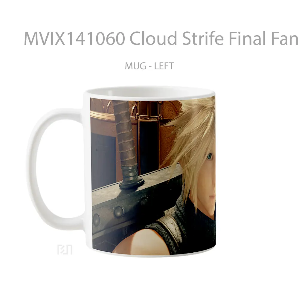 Mug Cloud Strife Final Fantasy 7 Remake Rebirth Gelas Pemandangan Alam - All-side / Desain