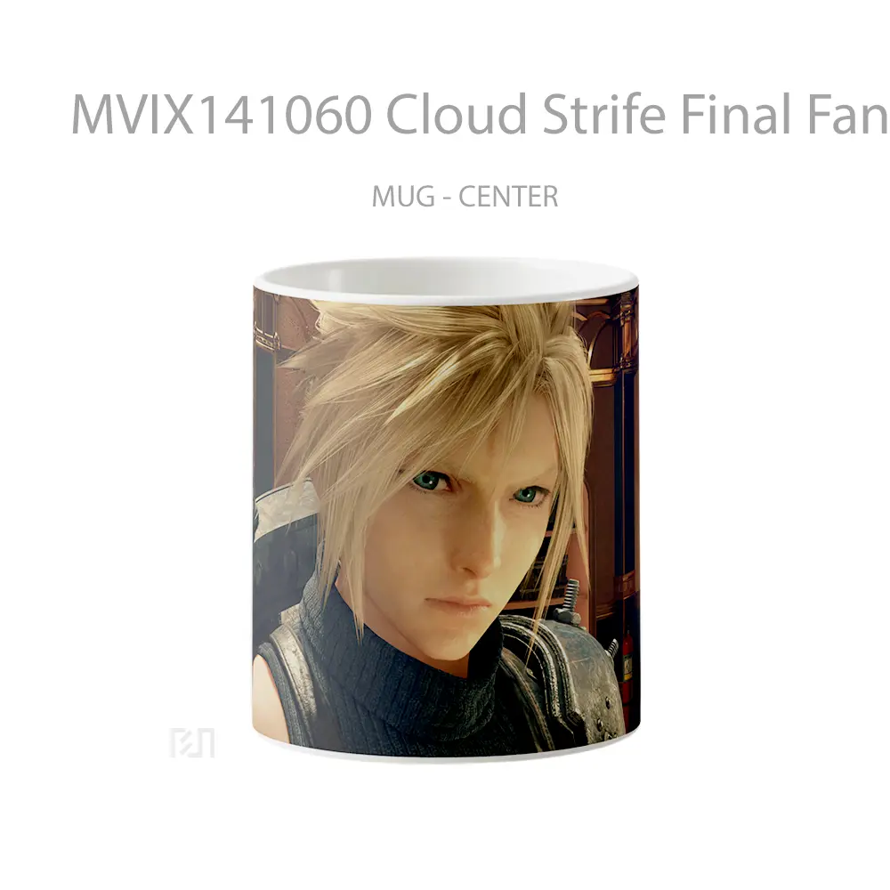 Mug Cloud Strife Final Fantasy 7 Remake Rebirth Gelas Pemandangan Alam
