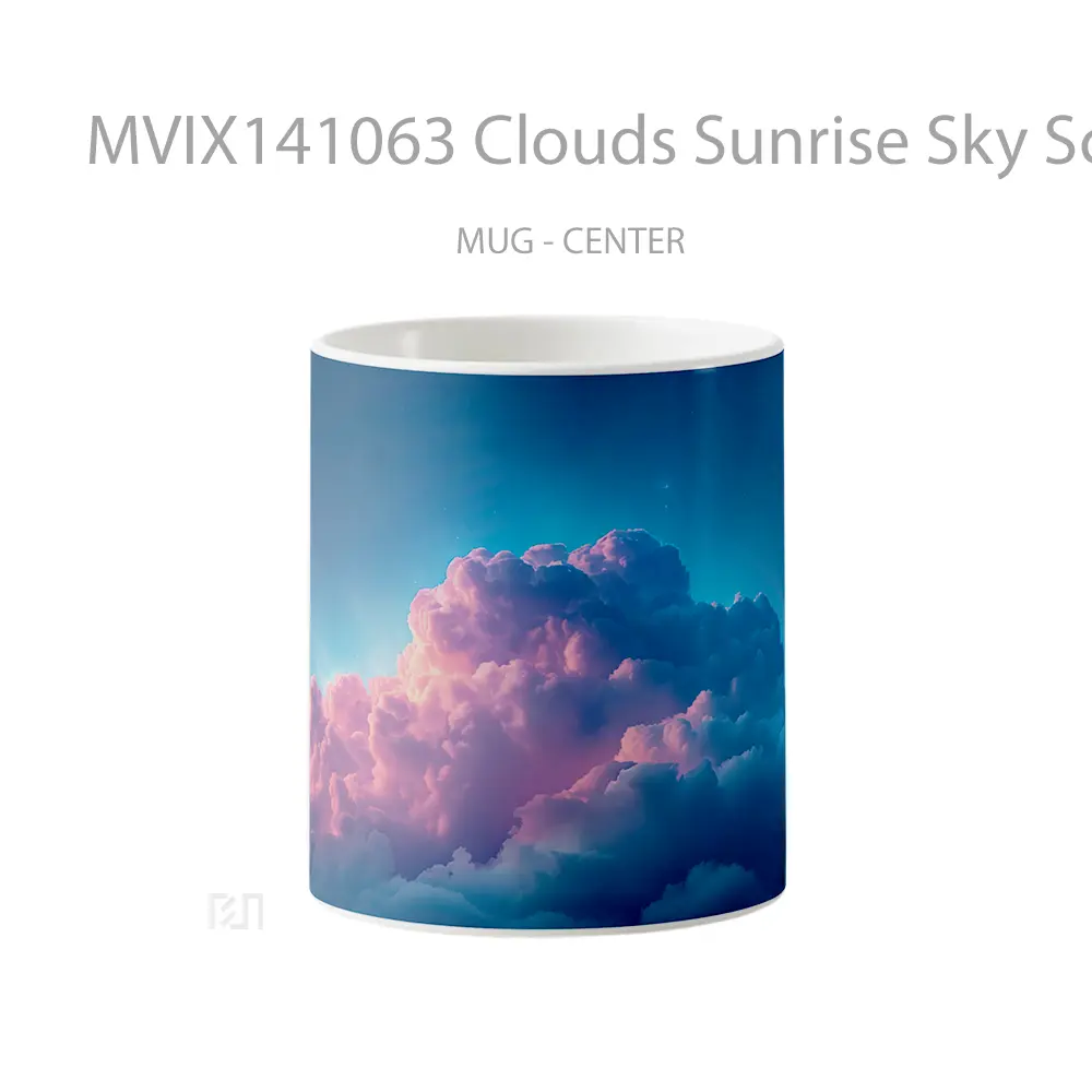 Mug Clouds Sunrise Sky Scenery Gelas Pemandangan Alam