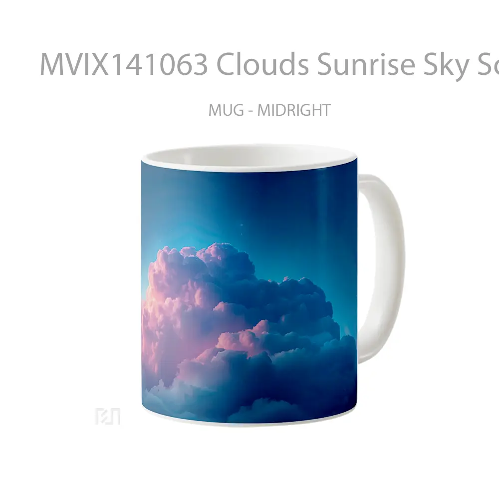 Mug Clouds Sunrise Sky Scenery Gelas Pemandangan Alam - All-side / Desain