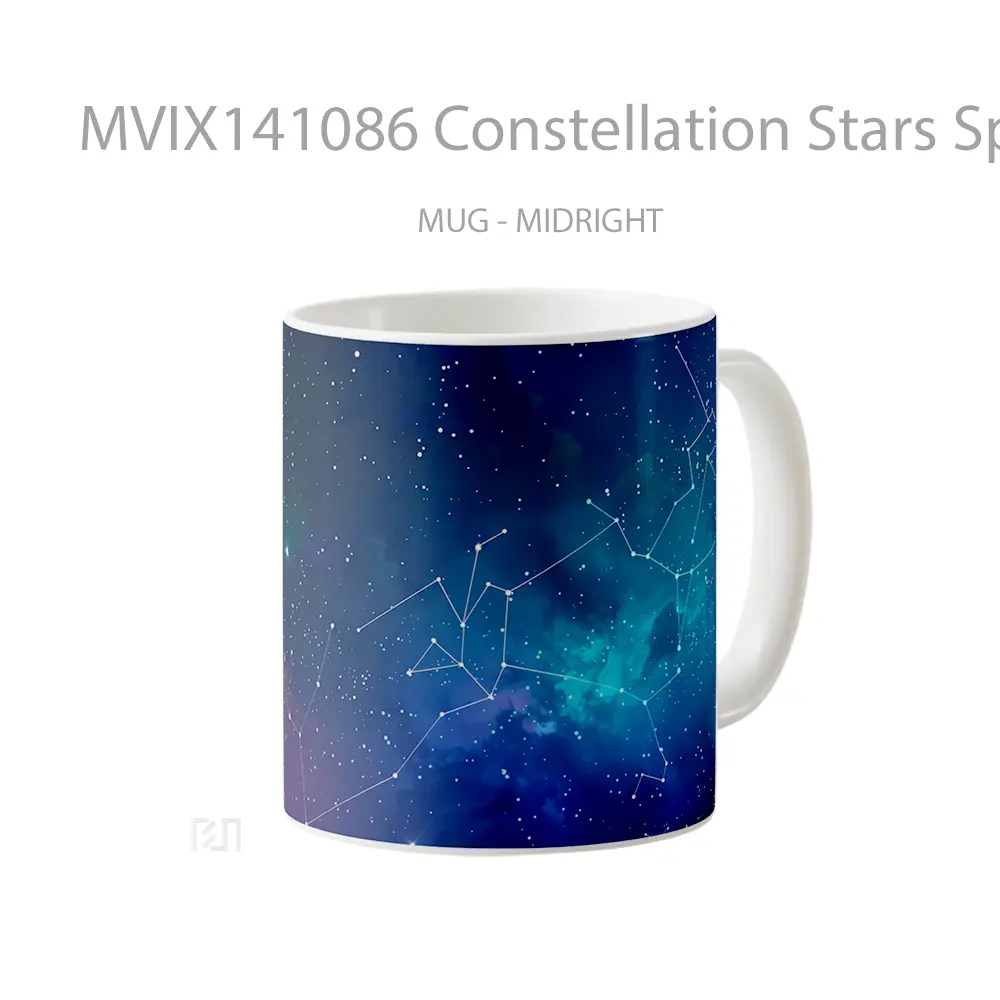 Mug Constellation Stars Space Gelas Keramik Unik - All-side / Desain