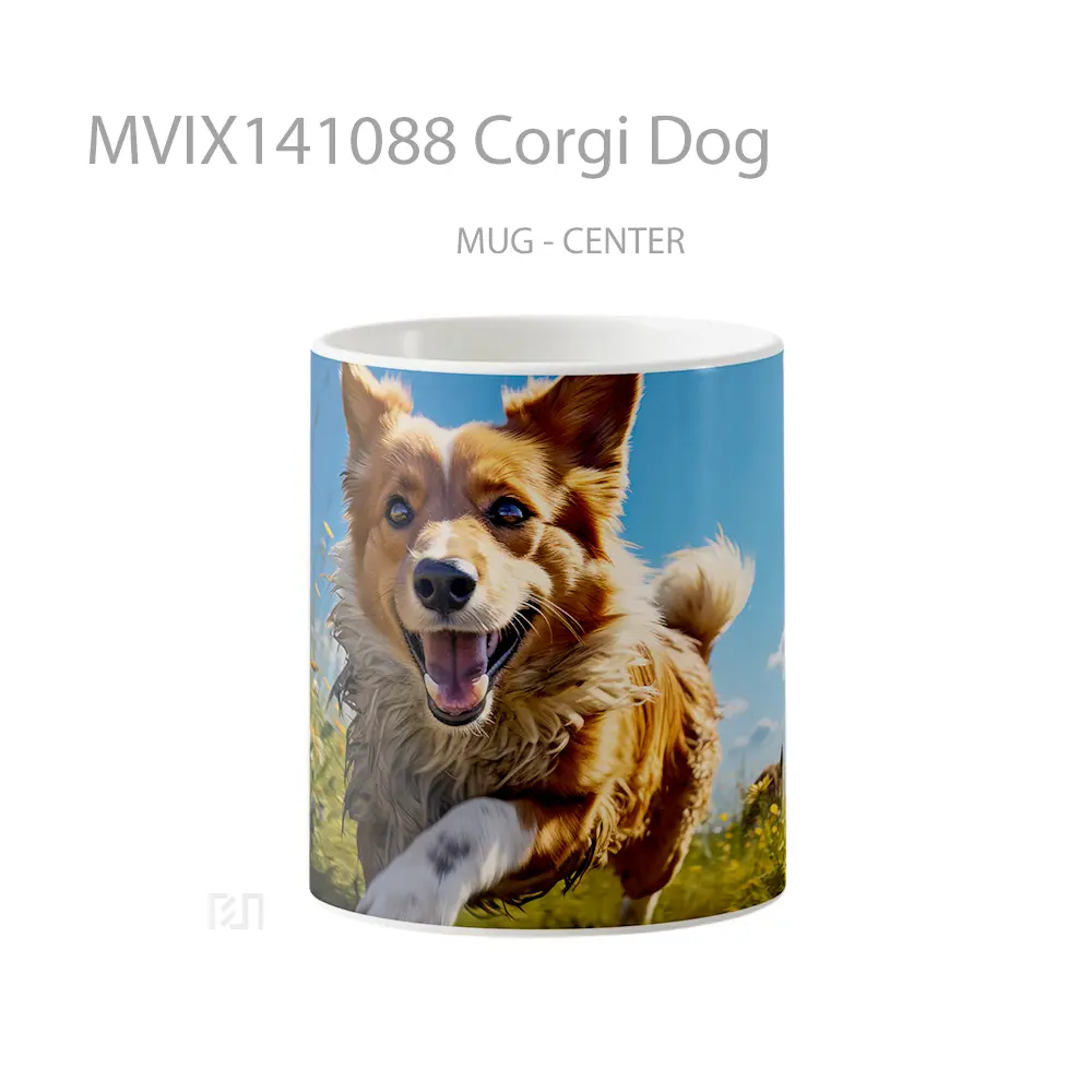 Mug Corgi Dog Gelas Hewan Lucu