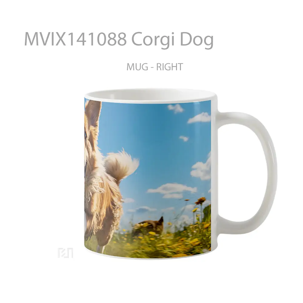 Mug Corgi Dog Gelas Hewan Lucu - All-side / Desain