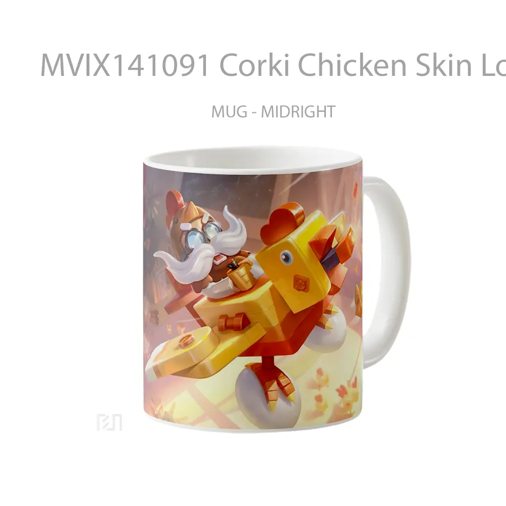 Mug Corki Chicken Skin Lol Splash A Cangkir Gamer - All-side / Desain