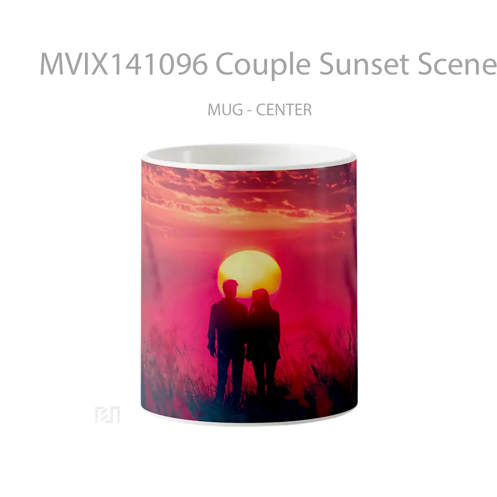 Mug Couple Sunset Scenery Gelas Pemandangan Alam