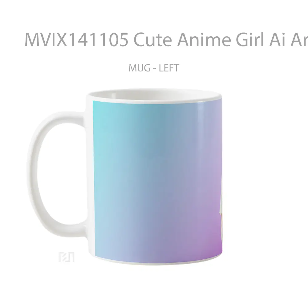 Mug Cute Anime Girl Ai Art Cangkir Anime - All-side / Desain
