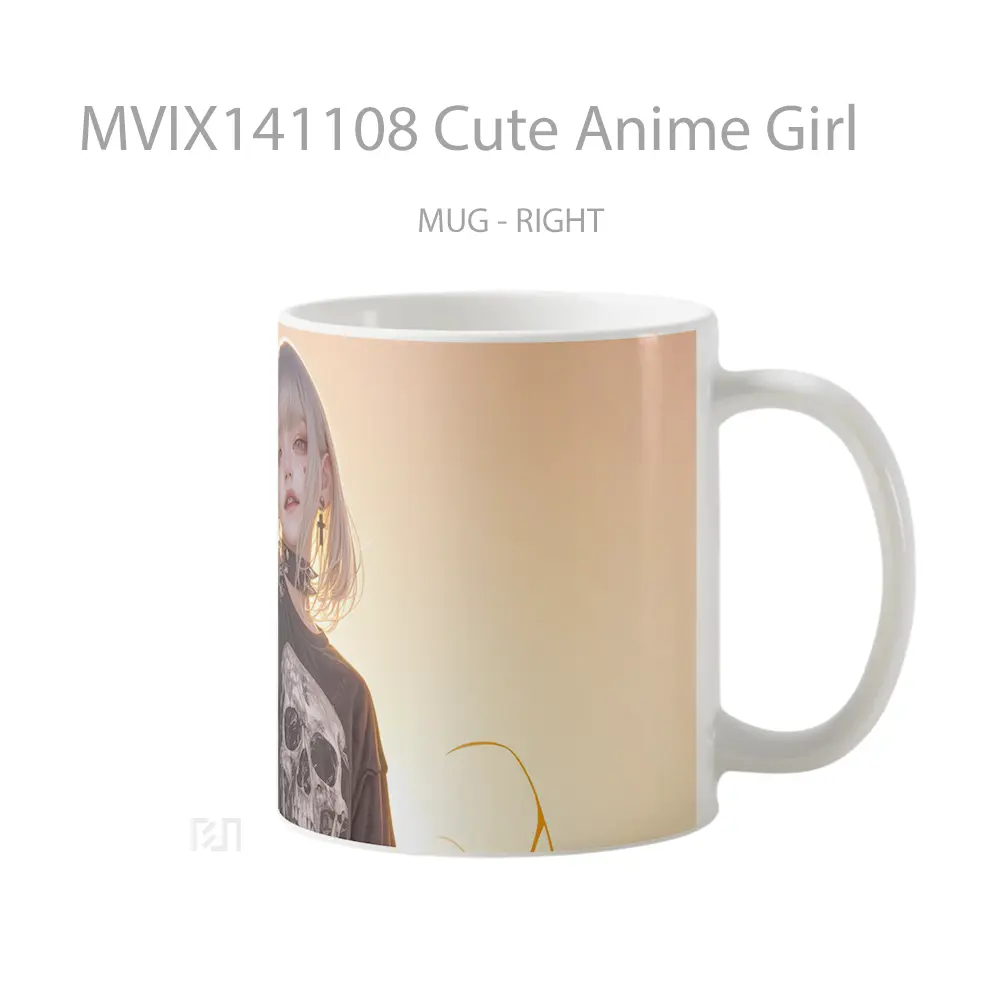 Mug Cute Anime Girl Cangkir Anime - All-side / Desain