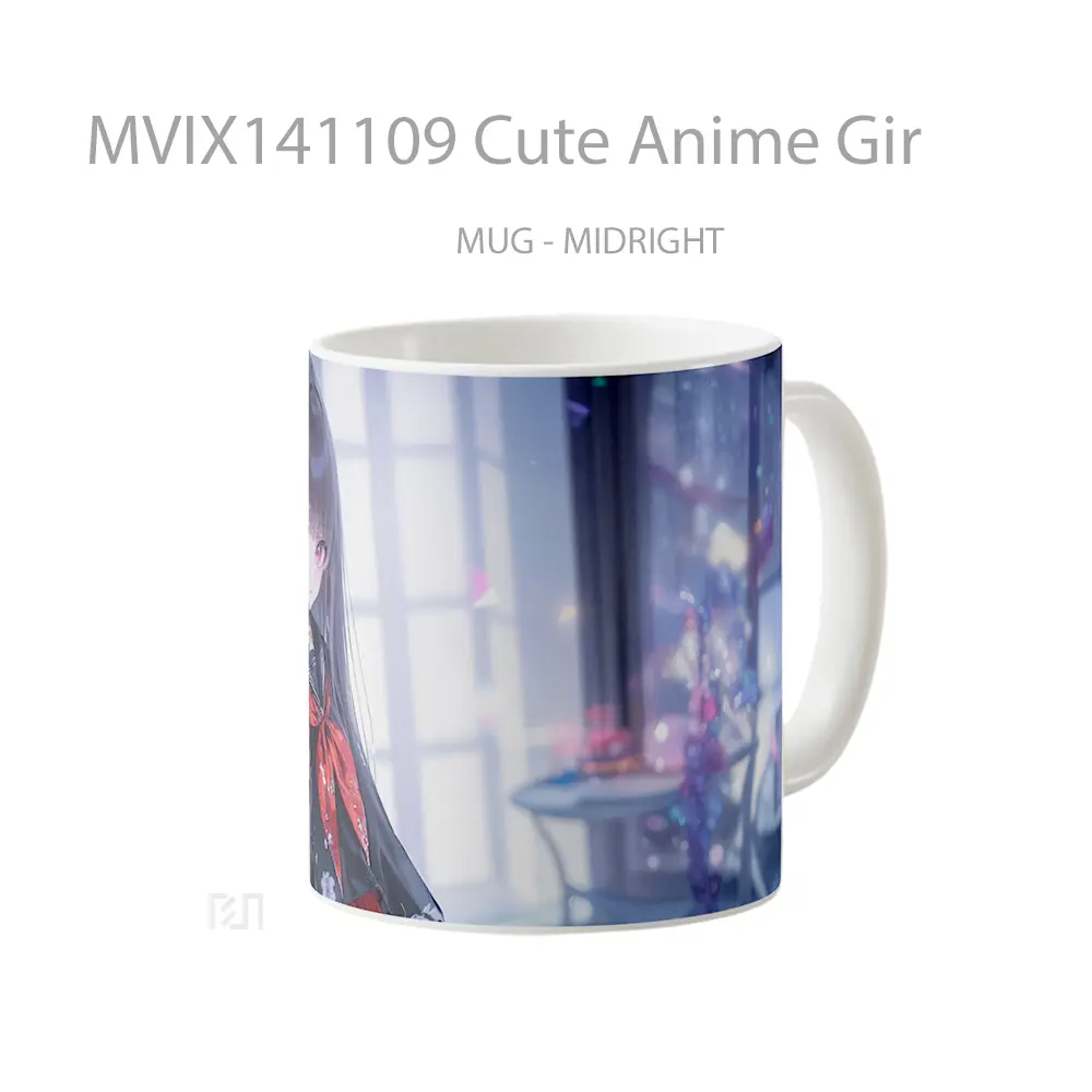 Mug Cute Anime Gir Cangkir Anime - All-side / Desain