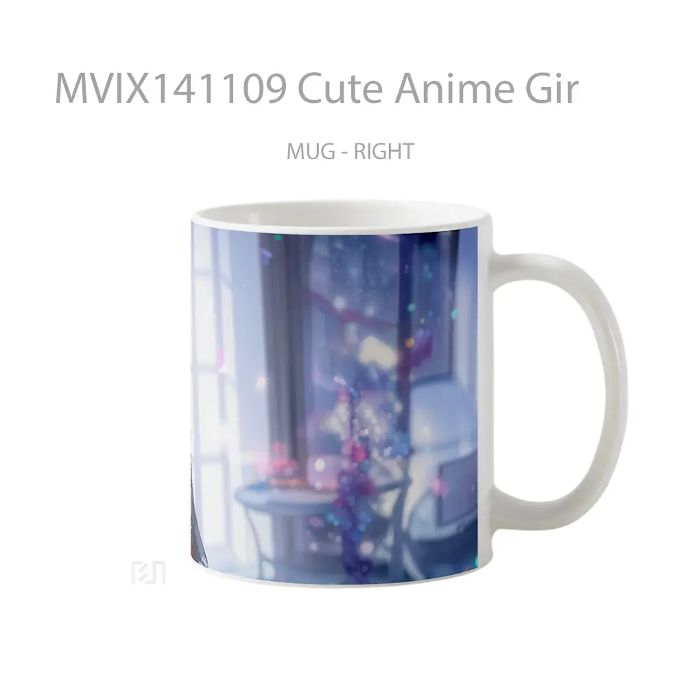 Mug Cute Anime Gir Cangkir Anime - All-side / Desain