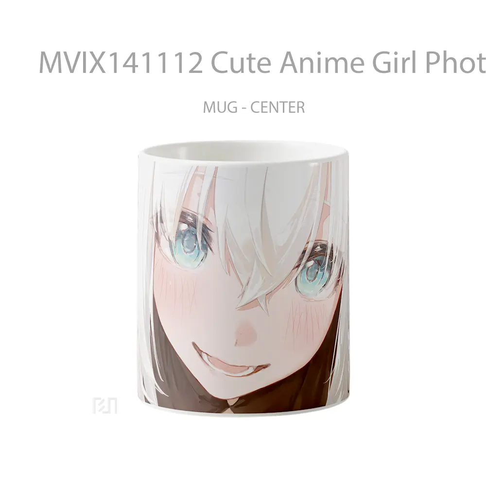 Mug Cute Anime Girl Photoshop Cangkir Anime
