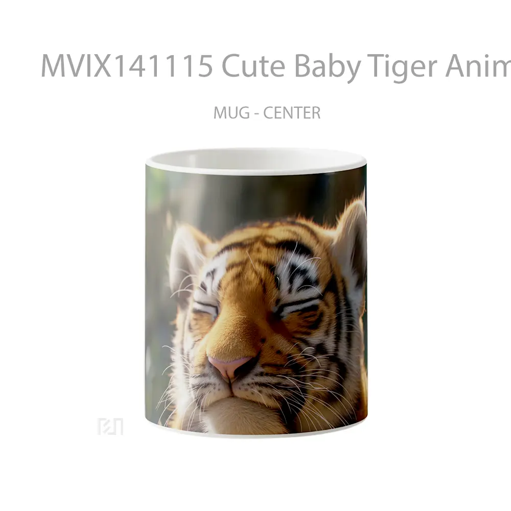 Mug Cute Baby Tiger Animals Gelas Hewan Lucu