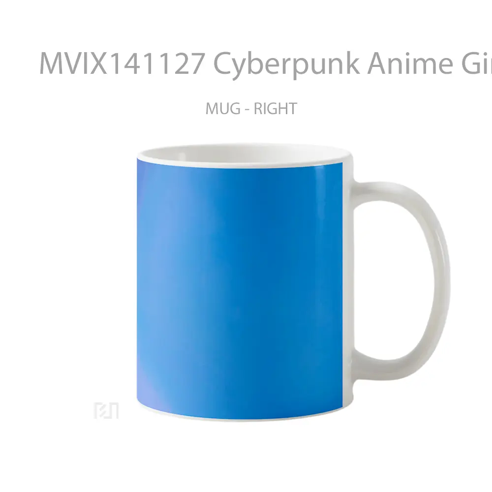 Mug Cyberpunk Anime Girl Angel Wings Halo Cangkir Anime - All-side / Desain