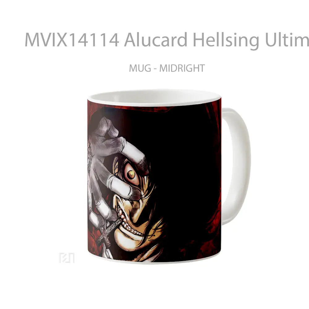 Mug Alucard Hellsing Ultimate Gelas Keramik Unik - All-side / Desain
