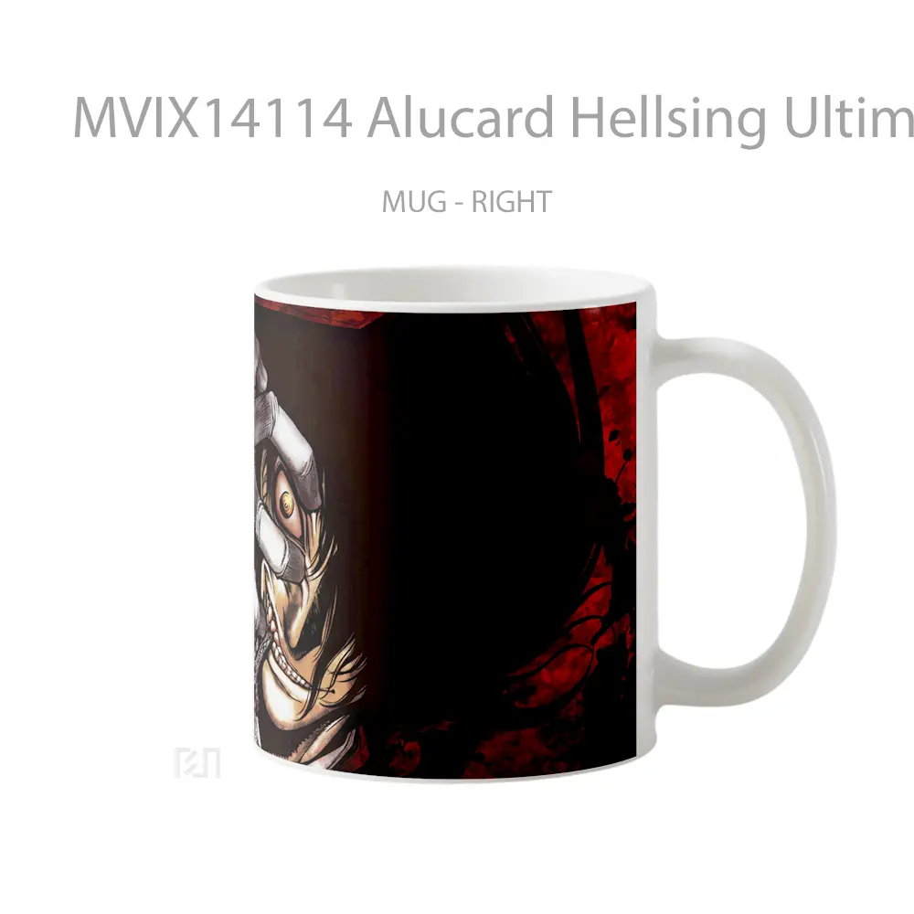 Mug Alucard Hellsing Ultimate Gelas Keramik Unik - All-side / Desain