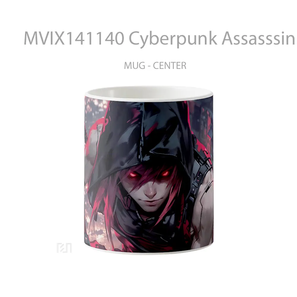 Mug Cyberpunk Assasssin Anime Boy Sci Fi Cangkir Anime