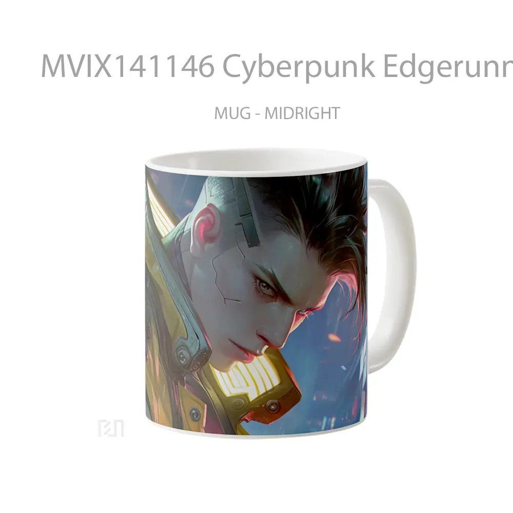 Mug Cyberpunk Edgerunners David Martinez Gelas Keramik Unik - All-side / Desain