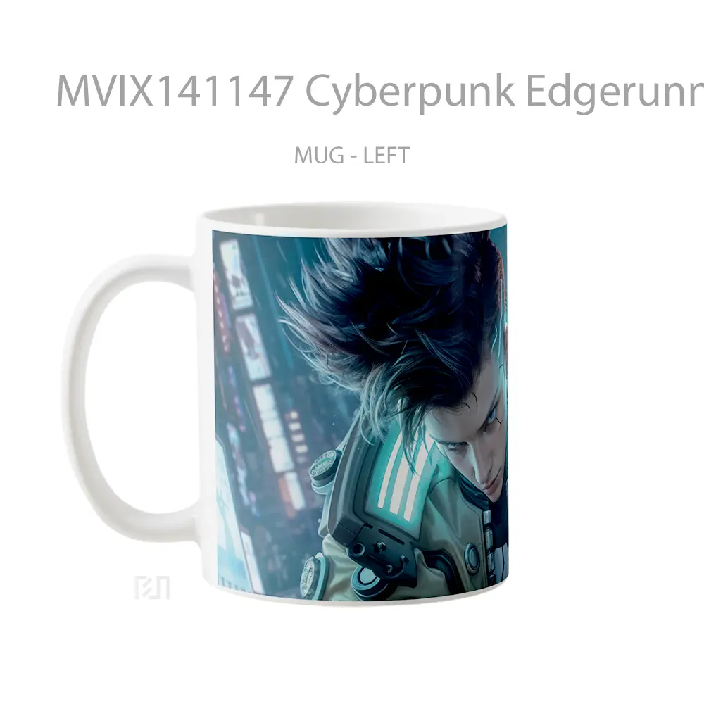 Mug Cyberpunk Edgerunners David Sci Fi Gelas Keramik Unik - All-side / Desain