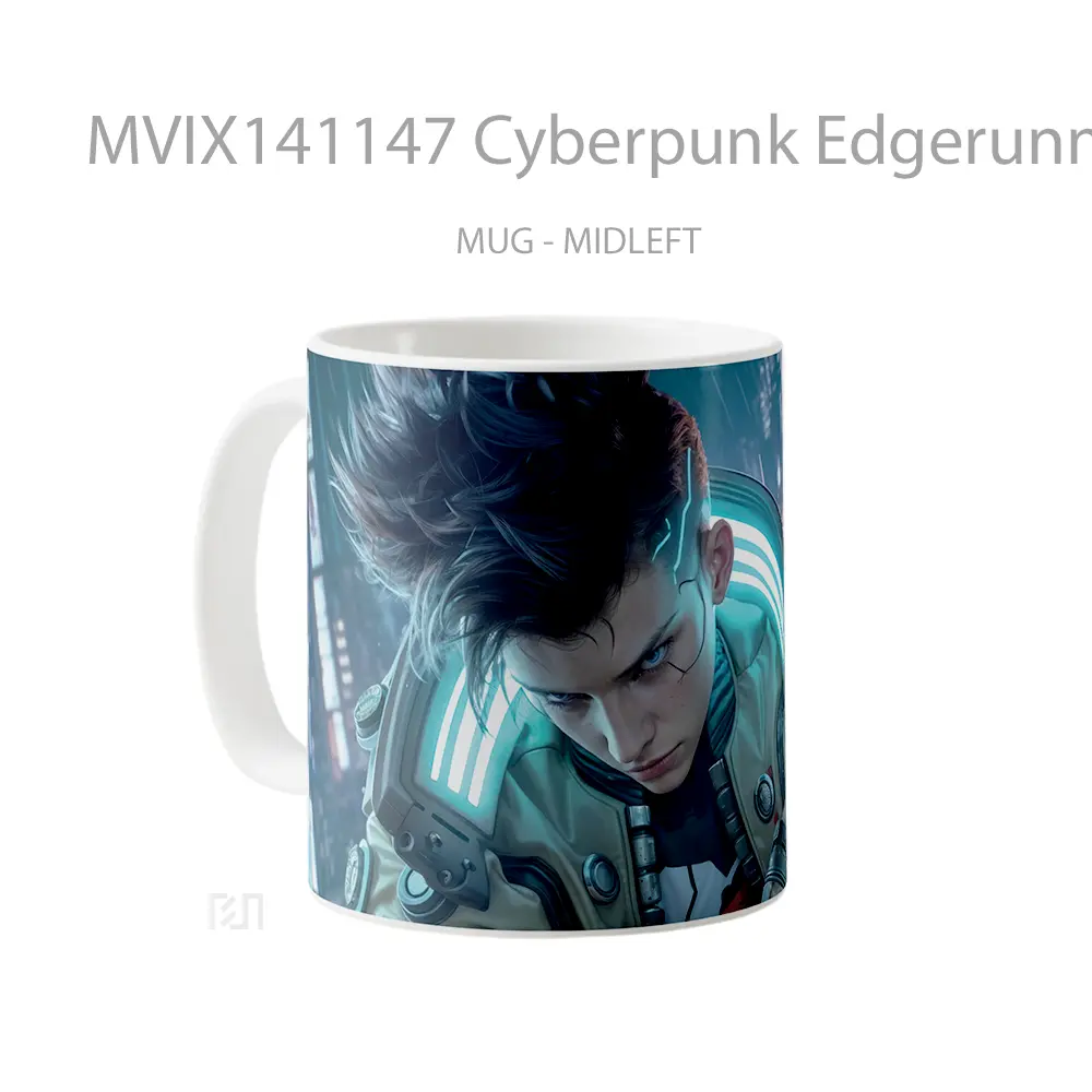 Mug Cyberpunk Edgerunners David Sci Fi Gelas Keramik Unik - All-side / Desain