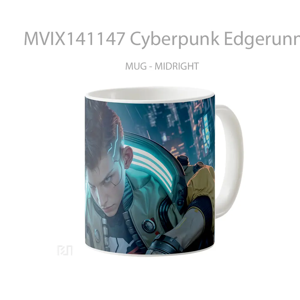 Mug Cyberpunk Edgerunners David Sci Fi Gelas Keramik Unik - All-side / Desain