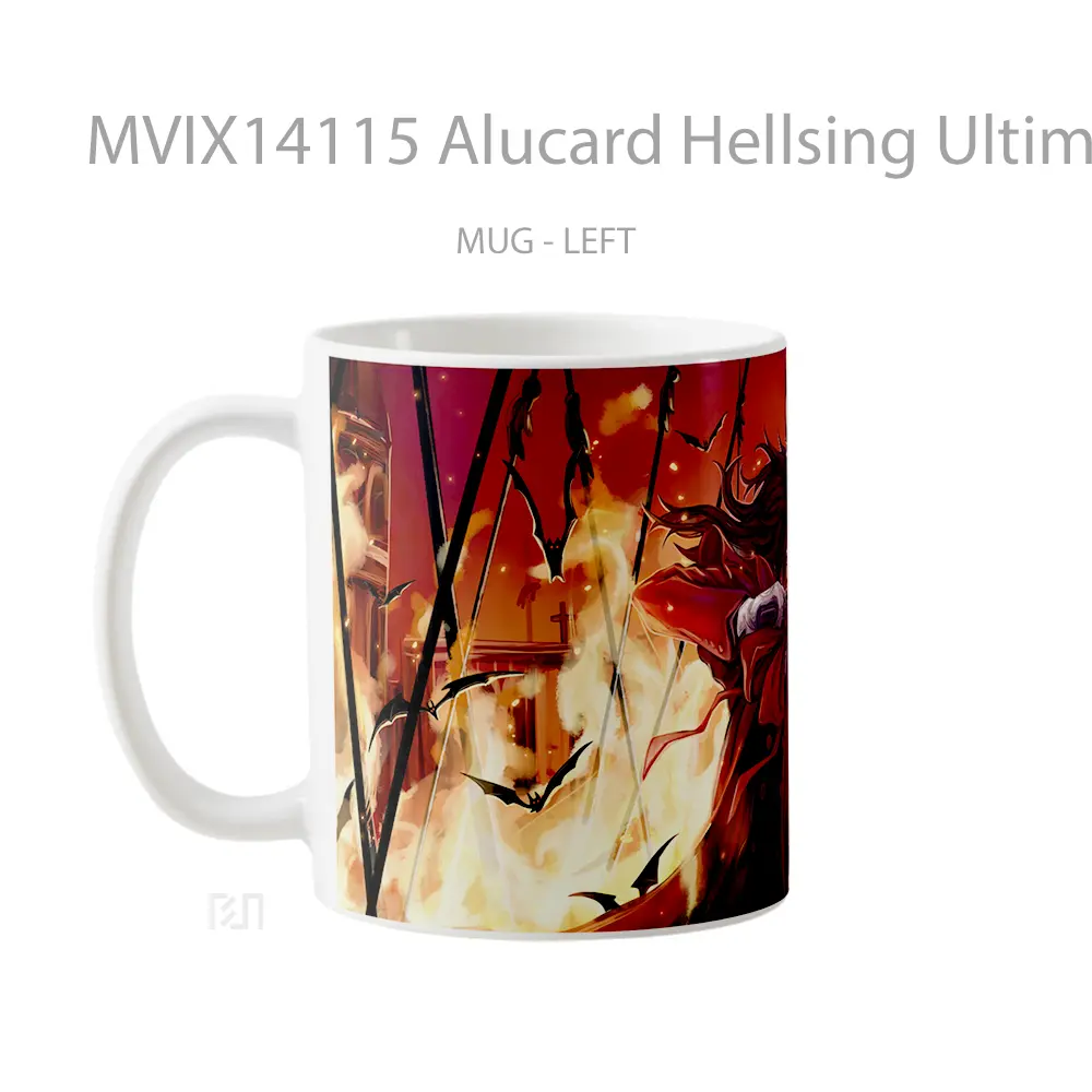 Mug Alucard Hellsing Ultimate Gelas Keramik Unik - All-side / Desain