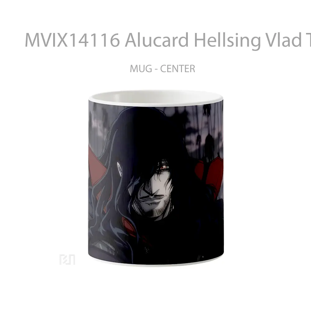 Mug Alucard Hellsing Vlad The Impaler Dracula Gelas Keramik Unik