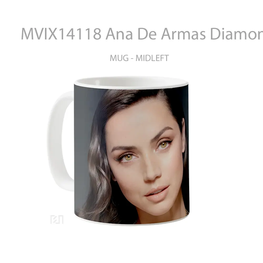 Mug Ana De Armas Diamond Necklace Gelas Keramik Unik - All-side / Desain