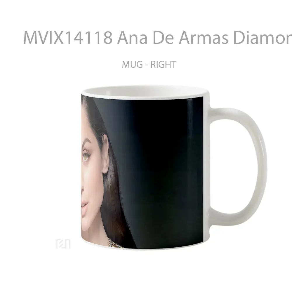 Mug Ana De Armas Diamond Necklace Gelas Keramik Unik - All-side / Desain