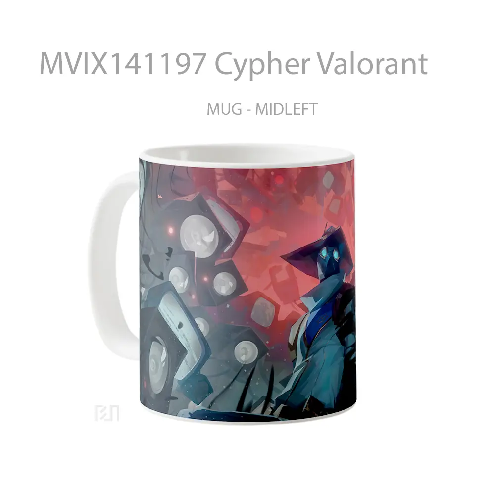 Mug Cypher Valorant Cangkir Gamer - All-side / Desain