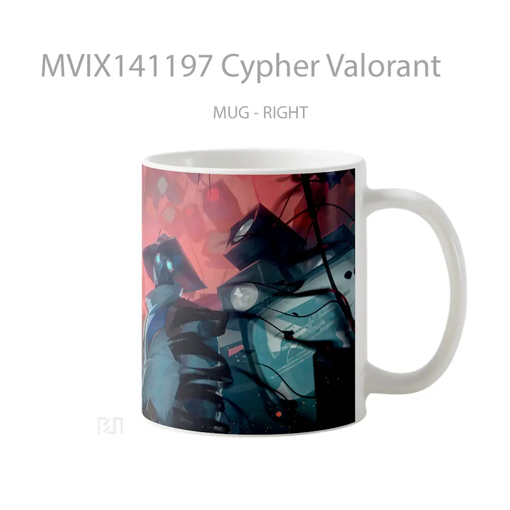 Mug Cypher Valorant Cangkir Gamer - All-side / Desain