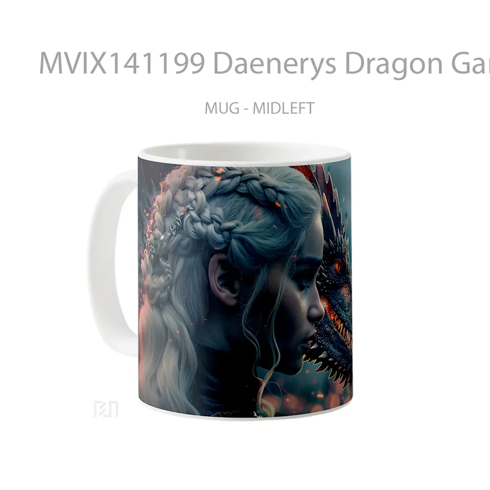 Mug Daenerys Dragon Game Of Thrones Cangkir Gamer - All-side / Desain