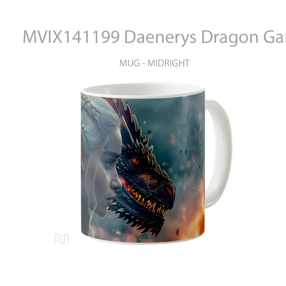 Mug Daenerys Dragon Game Of Thrones Cangkir Gamer - All-side / Desain