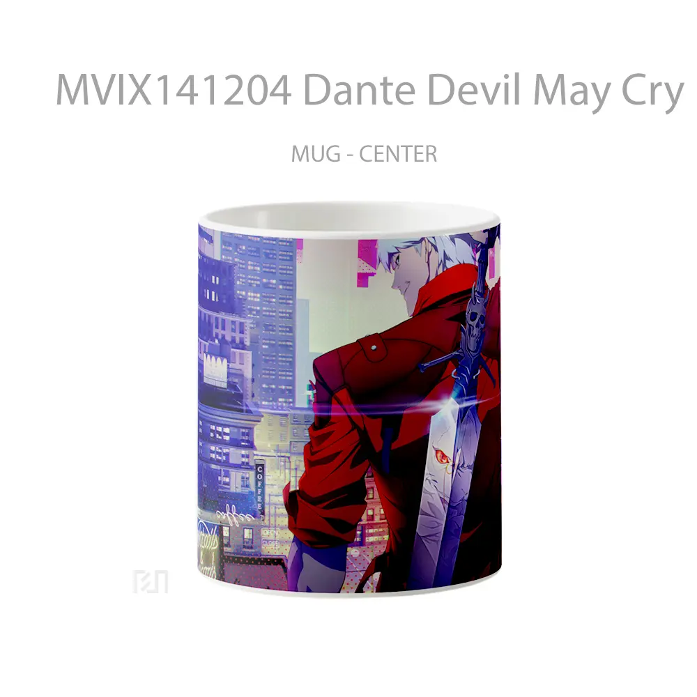 Mug Dante Devil May Cry Netflix Gelas Keramik Unik