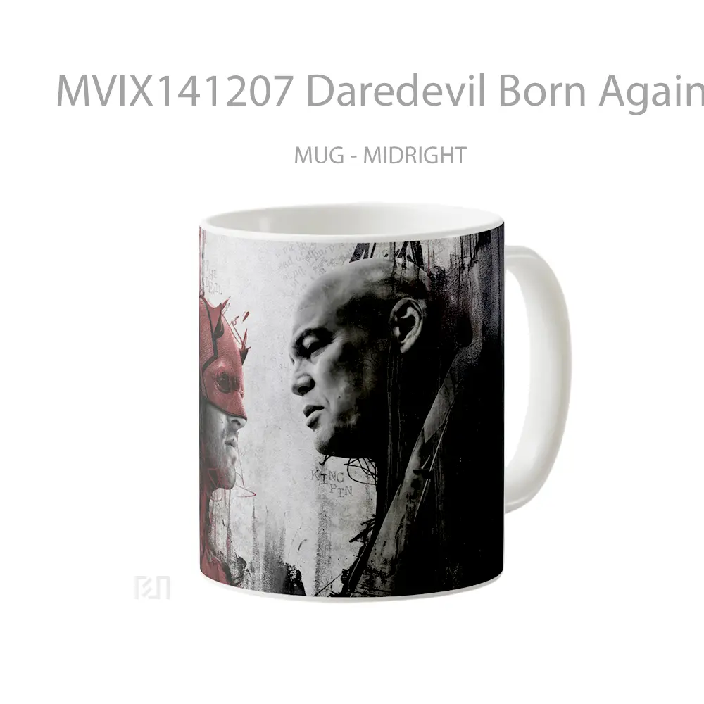 Mug Daredevil Born Again Daredevil Vs Kingpin Gelas Keramik Unik - All-side / Desain