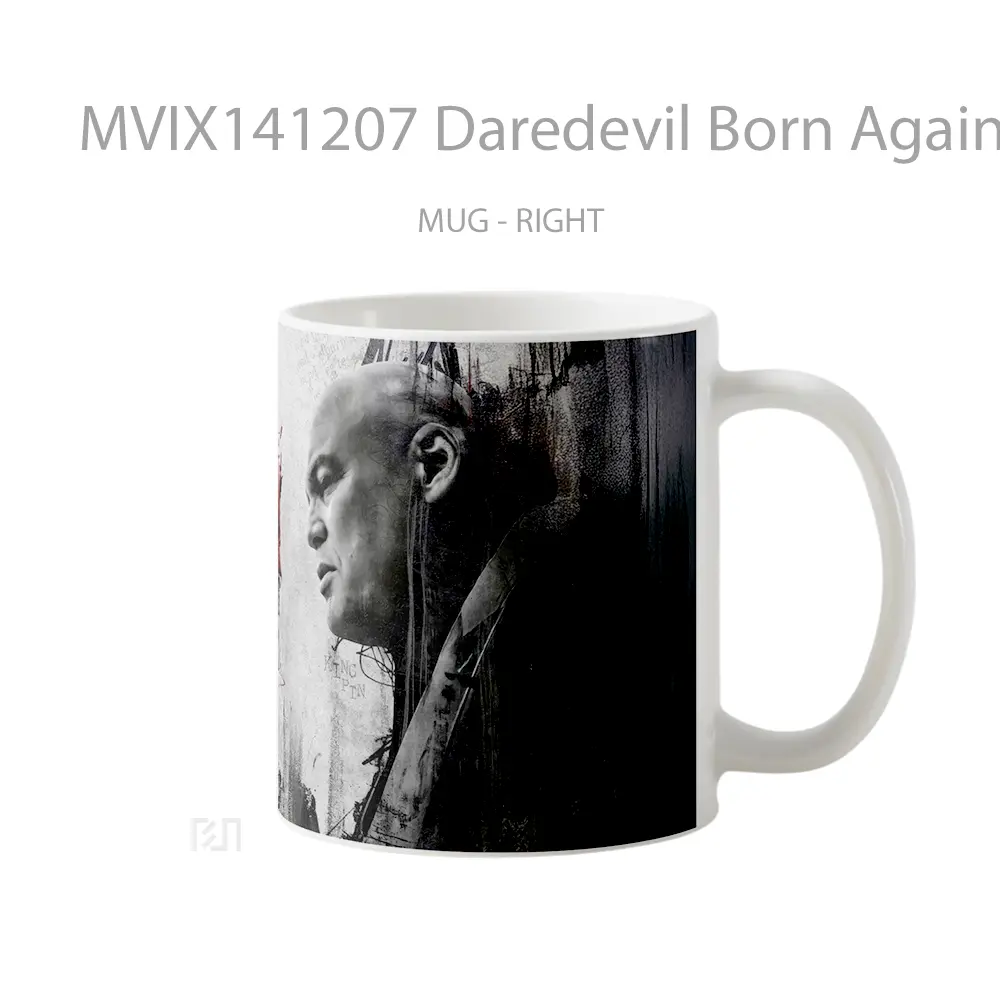 Mug Daredevil Born Again Daredevil Vs Kingpin Gelas Keramik Unik - All-side / Desain
